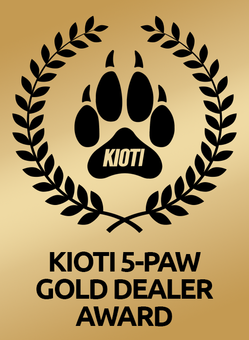 KIOTI 5 PAW Gold Dealer Aaward