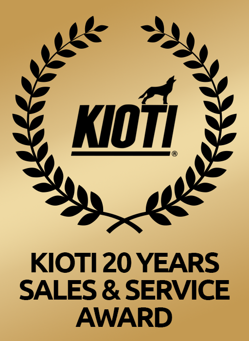 Kioti 20 years sales and service award